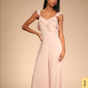 Lulus pink jumpsuit brand new with tags